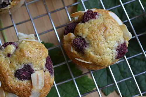 Muffins aux framboises et amandes sans beurre