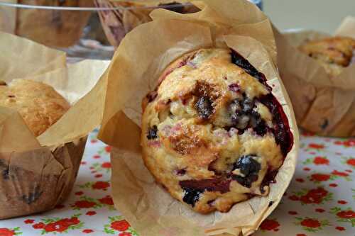 Muffins aux fruits rouges