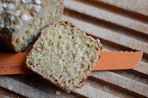 Pain de mie aux flocons d'avoine sans pétrissage