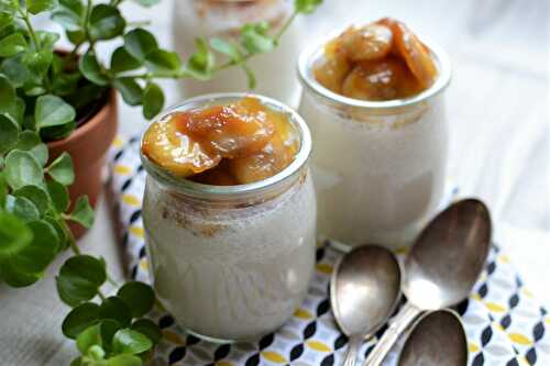 Panna cotta lait de coco et banane