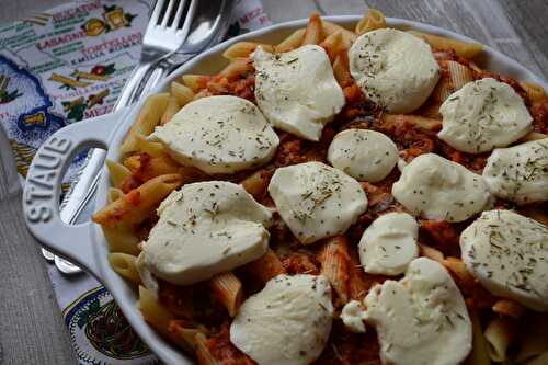 Pasta al forno alla mozzarella