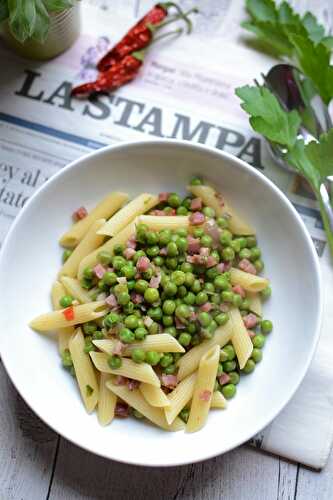 Pasta e piselli - pâtes et petits pois