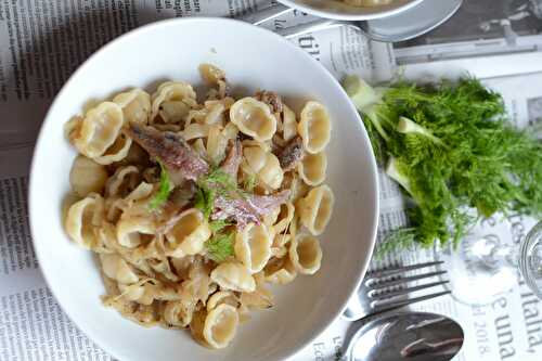 Pâtes au fenouil et aux anchois