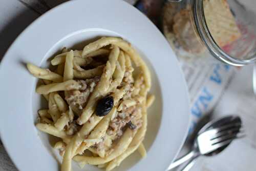 Pâtes au pesto de sardine