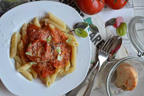 Pâtes aux tomates roties