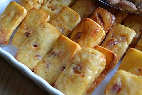 Petites bouchées lardons et gruyère