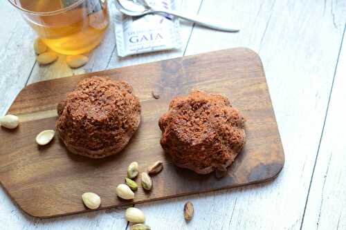 Petits gâteaux au chocolat et fruits secs sans farine