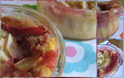 Petits gratins fraises rhubarbe