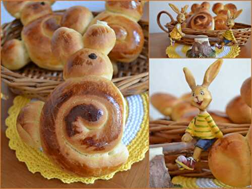 Petits lapins en brioche - C'est Pâques