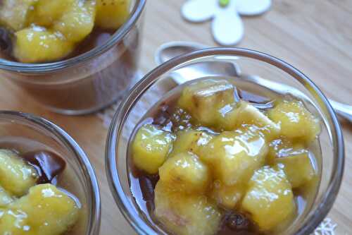 Petits pots de crème au chocolat et banane