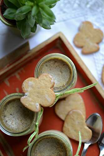 Petits pots de crème aux oeufs biscuits sablés Fortwenger