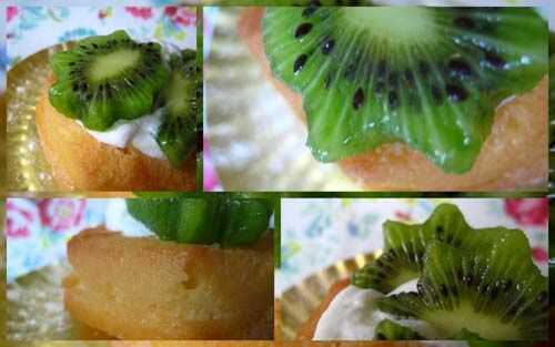 Petits Savarins au kiwi