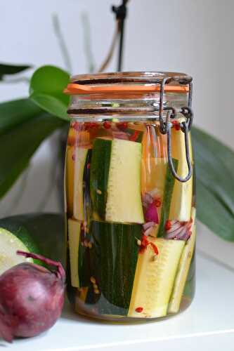 Pickles de courgettes