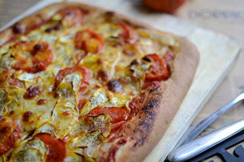 Pizza aux légumes du jardin