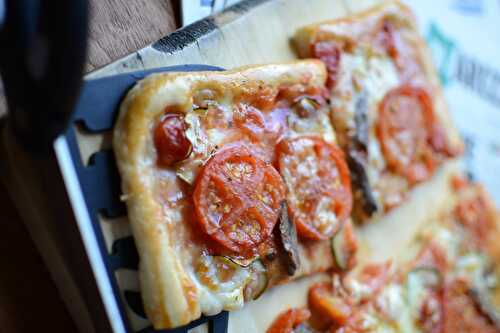 Pizza aux tomates et courgettes du jardin