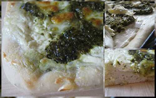 Pizza blanche au pesto