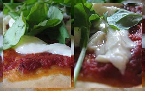 Pizza mozzarella e ruccola