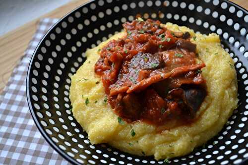 Polenta crémeuse aux champignons des bois