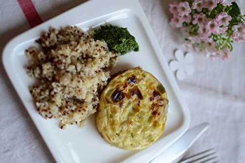 Quiche sans pâte au poireau