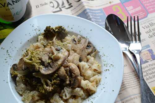 Ravioli turcs au brocoli et champignons végétarien