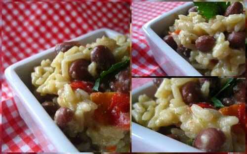 Risotto aux haricots borlotti