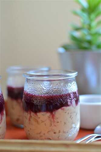 Riz au lait et coulis de fruits rouges