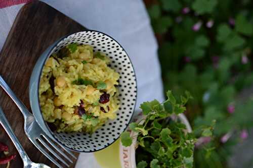 Riz aux pois chiches végétarien