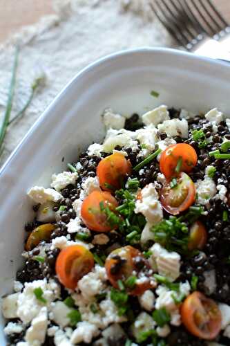 Salade de lentilles noires