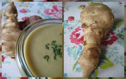 Soupe de topinambours au lait de coco