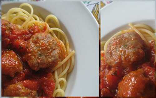 Spaghetti e polpetine