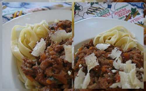 Tagliatelle bolognaise à ma façon