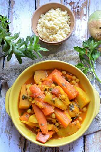 Tajine de légumes racines végétarien