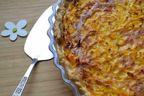 Tarte à la courge butternut et curry