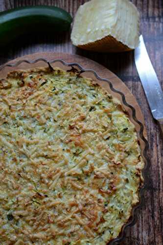 Tarte à la courgette et pécorino végétarien