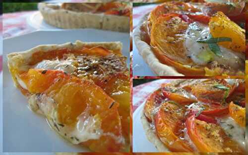 Tarte à la tomate et à la mozarella