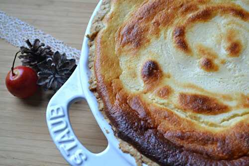 Tarte au fromage blanc et confiture de figues Jours Heureux