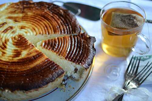 Tarte au fromage blanc et raisins secs