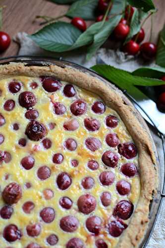 Tarte aux cerises du jardin