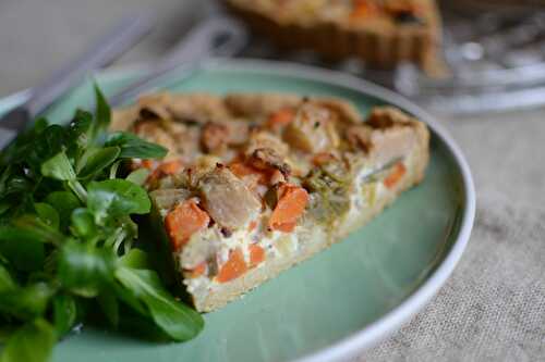 Tarte aux légumes de pot au feu zérogâchi végératarien