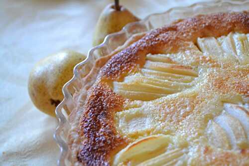 Tarte aux poires et à l'amande