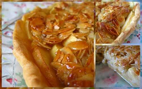 Tarte aux pommes, aux amandes et au miel