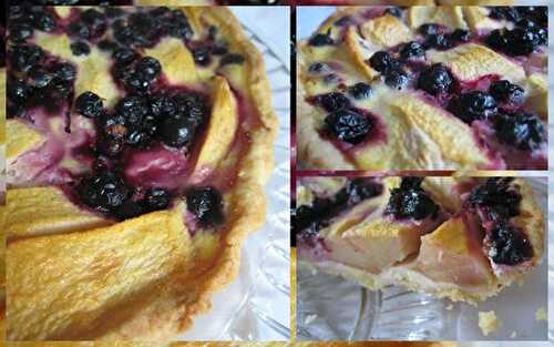 Tarte aux pommes et au cassis