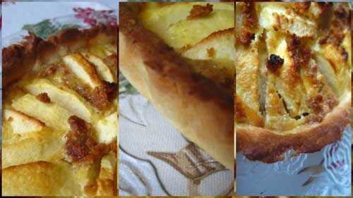 Tarte aux pommes et au pain d'épices