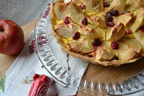 Tarte aux pommes et aux airelles