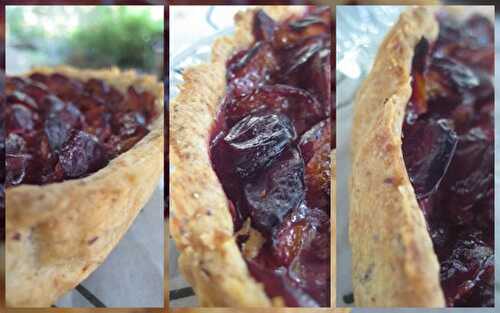 Tarte aux quetsches et aux noisettes