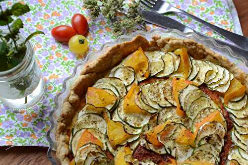 Tarte courgette tomates