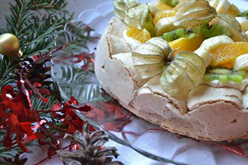 Tarte dacquoise de Noel