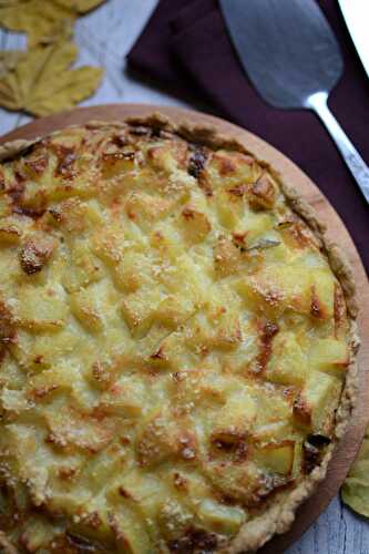 Tarte poireaux pommes de terre végétarien