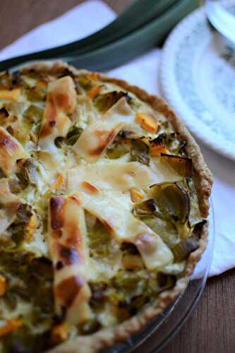 Tarte poireaux potiron Emmenthal et lait fermenté