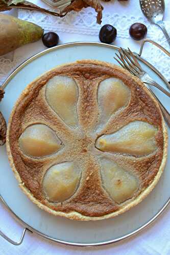 Tarte poires crème de marron Jours Heureux